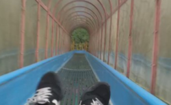 【恐怖の滑り台！】愛媛県今治市にある滑り台、乗ったら最後！絶叫へ！！！！！！（＊びっくり注意）