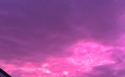 【夕焼け】日本各地で紫色の「空」が確認される。台風の影響でしょうか？怖いな・・・