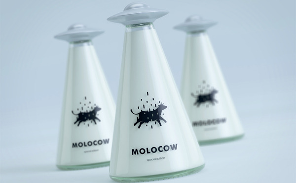 【牛乳嫌いでも飲みたくなる！？】おしゃれな牛乳瓶「Molocow」がネットで話題