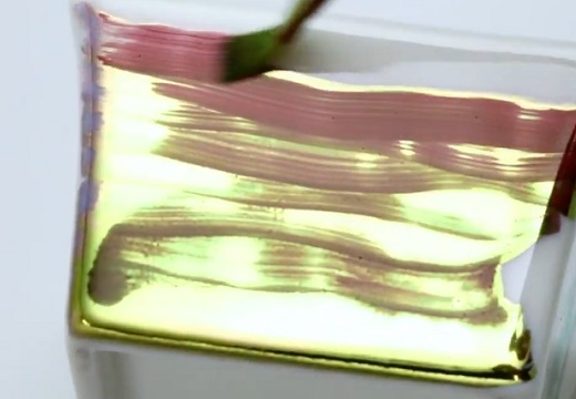 【技術】純度100％の『金』を液体に変化させた「金の塗料」がすごい