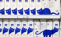 【ロシアンブルー】ロシアで売ってる牛乳、可愛いすぎるパッケージが話題