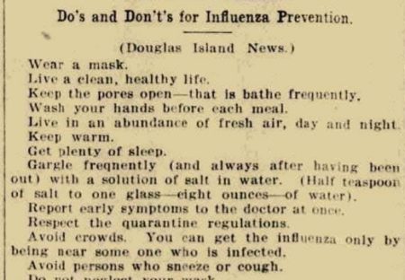 【約1世紀前】スペイン風邪のとき新聞に掲載された注意勧告が話題「今と同じだ‥」