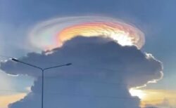 【動画】ものすごい彩雲が撮影されネット騒然「雲の上に何かあるみたい」