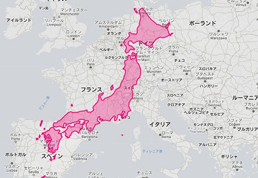 【日本列島を移動させてみると？】色んな国の本当の大きさが分かるサイトが話題