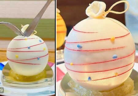 【！】京都の洋菓子店が作ったまるで水風船な桃のケーキ、食べてみたい！！