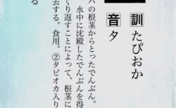 【君は！知っているか？】「タピオカ」という漢字を！