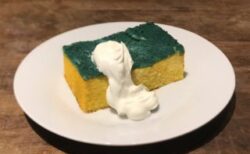 【再現】緑と黄色のスポンジケーキを作ってみたら、想像以上の「スポンジ」が完成！