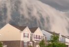 【恐怖】空全体を覆う棚雲が怖すぎる。世界の終わり感がやばい！