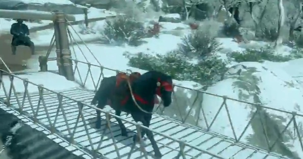 【動画】想定外すぎるゲームのバグが話題に「馬が動揺w」「雷のタイミングすごいw」